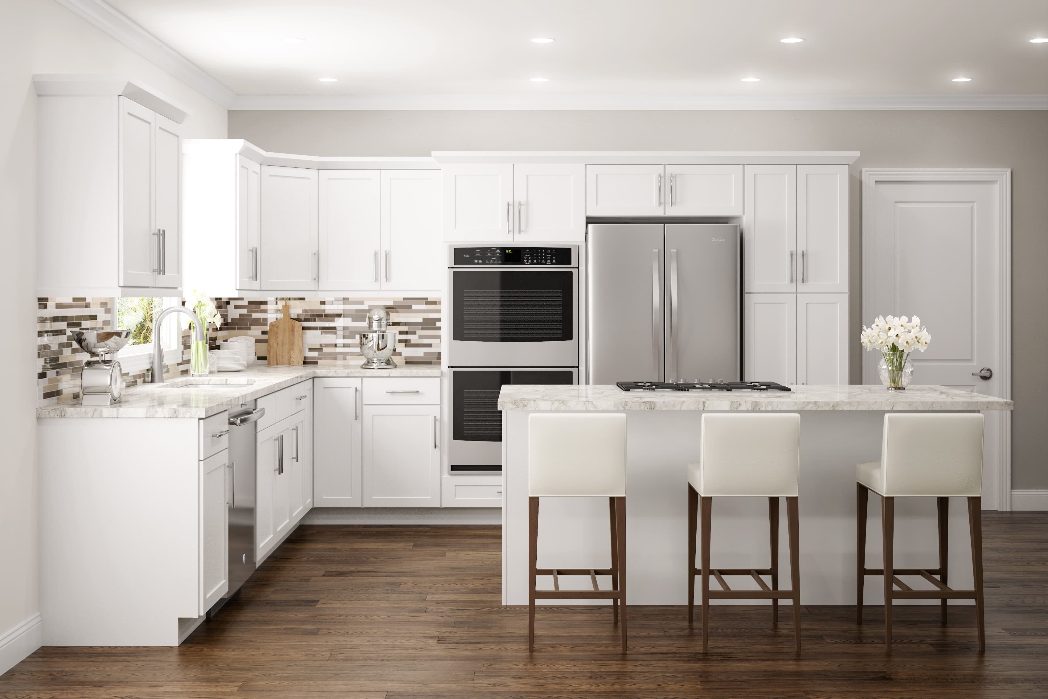 Amesbury White Recessed