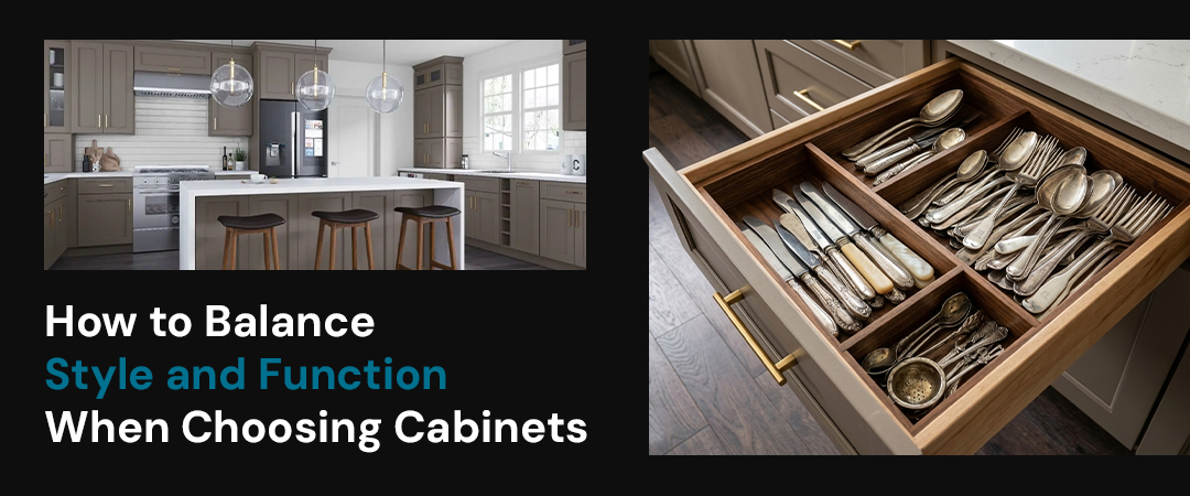 balance style and function when choosing kitchen cabinets
