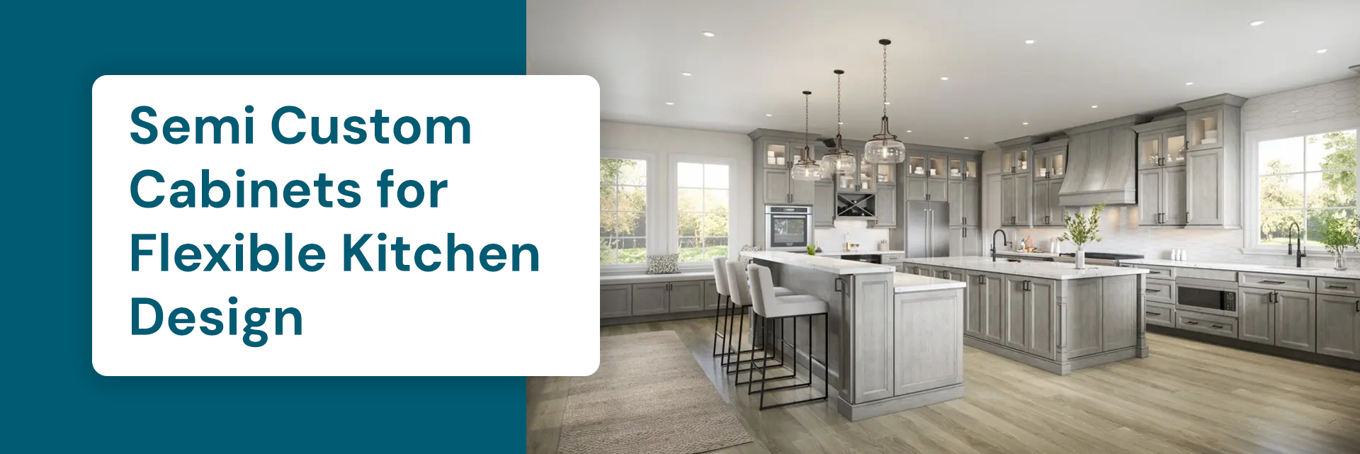 Semi-custom cabinets for flexible kitchen design